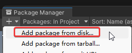 Add package from disk